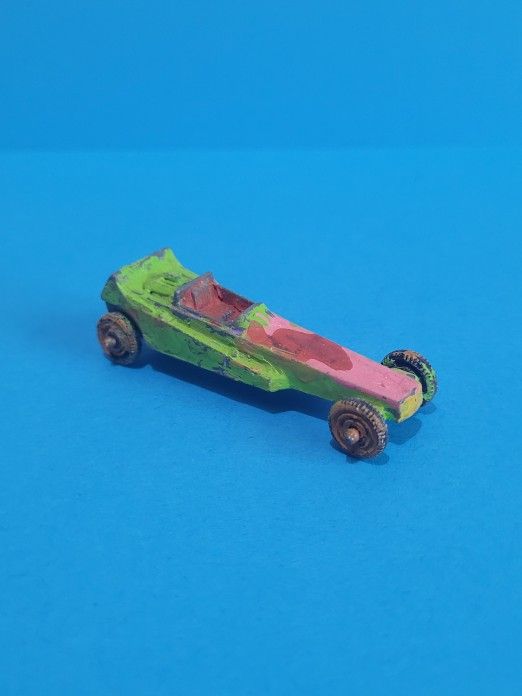 Vintage Tootsie Toy Dragster 2.5" Toy Car, 1950s, USA, #3 Green Custom
.