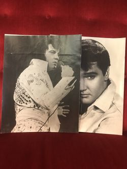 Vintage 11 by 14 photos of Elvis