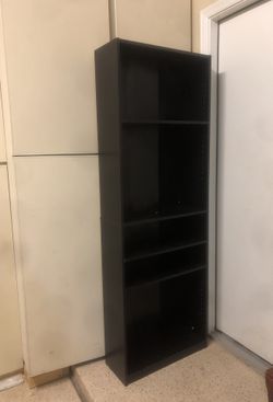 Black wooden piece of furniture