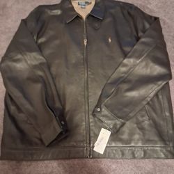 POLO RALPH LAUREN LEATHER JACKET