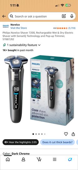 Philips norelco shaver 7200