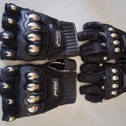 Madbike motorcycle gloves size large 2 Pairs 