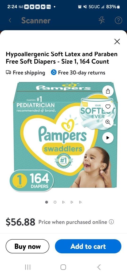 Size 1 Diapers New