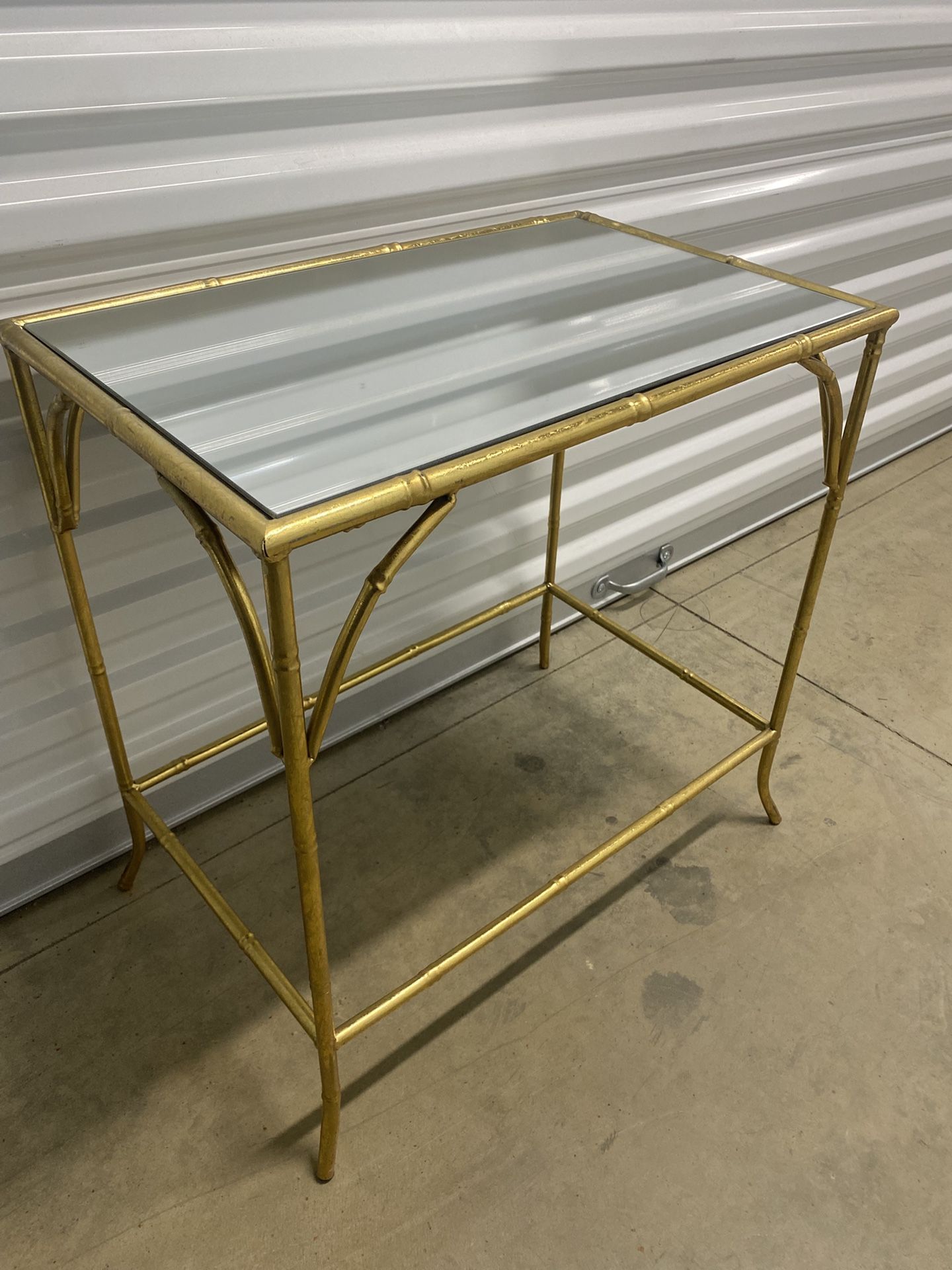 Golden Mirror Top Table