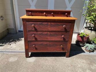 Restored Antique Dresser with Hankie Drawers