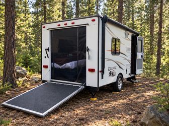 Rv trailer toy hauler camper
