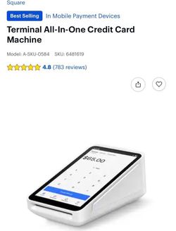 Square Terminal All-In-One Credit Card Machine