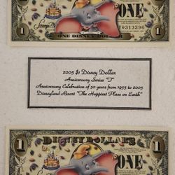 Disney Dumbo dollars set of 2 