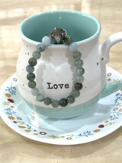 Sale! Grade A Natural Stretchable Burmese Oil Ice green- grayish-blue color 