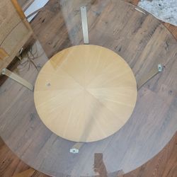 coffee table with glass top