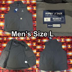 NWT Carhartt Super Dux Relaxed Fit Gray Vest Men’s Size Large OV5535-M