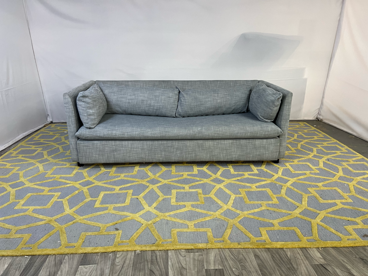 ( Delivery Available ) West Elm Shelter Light Gray Sofa Sleeper