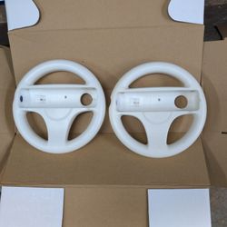 2 Nintendo Wii Steering Wheels