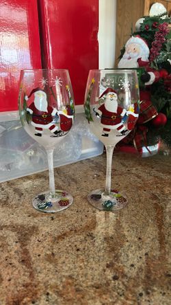 Christmas Wine Glasses