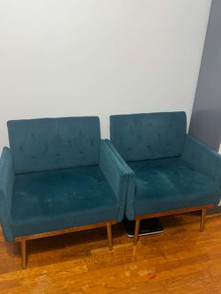 2 Accent Leisure sofa chairs used