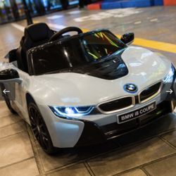 🌐🌐!!BRAND NEW 12V LUXURY REMOTE CONTROL Electric Kid Ride On Car Power Wheels BMW i8 with LEDs,Music, USB And Mp3