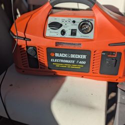 Portable Car Power Station – Tire Inflator & Power Inverter (No Jumper Cables)