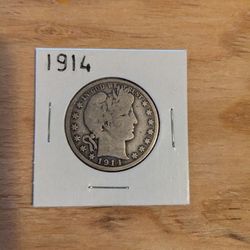 1914-P Barber Half Dollar - RARE