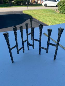 Vintage KRAE Brutalist Candle Holders Set 8pc Mid Century Modern pick up Coral Springs 33071