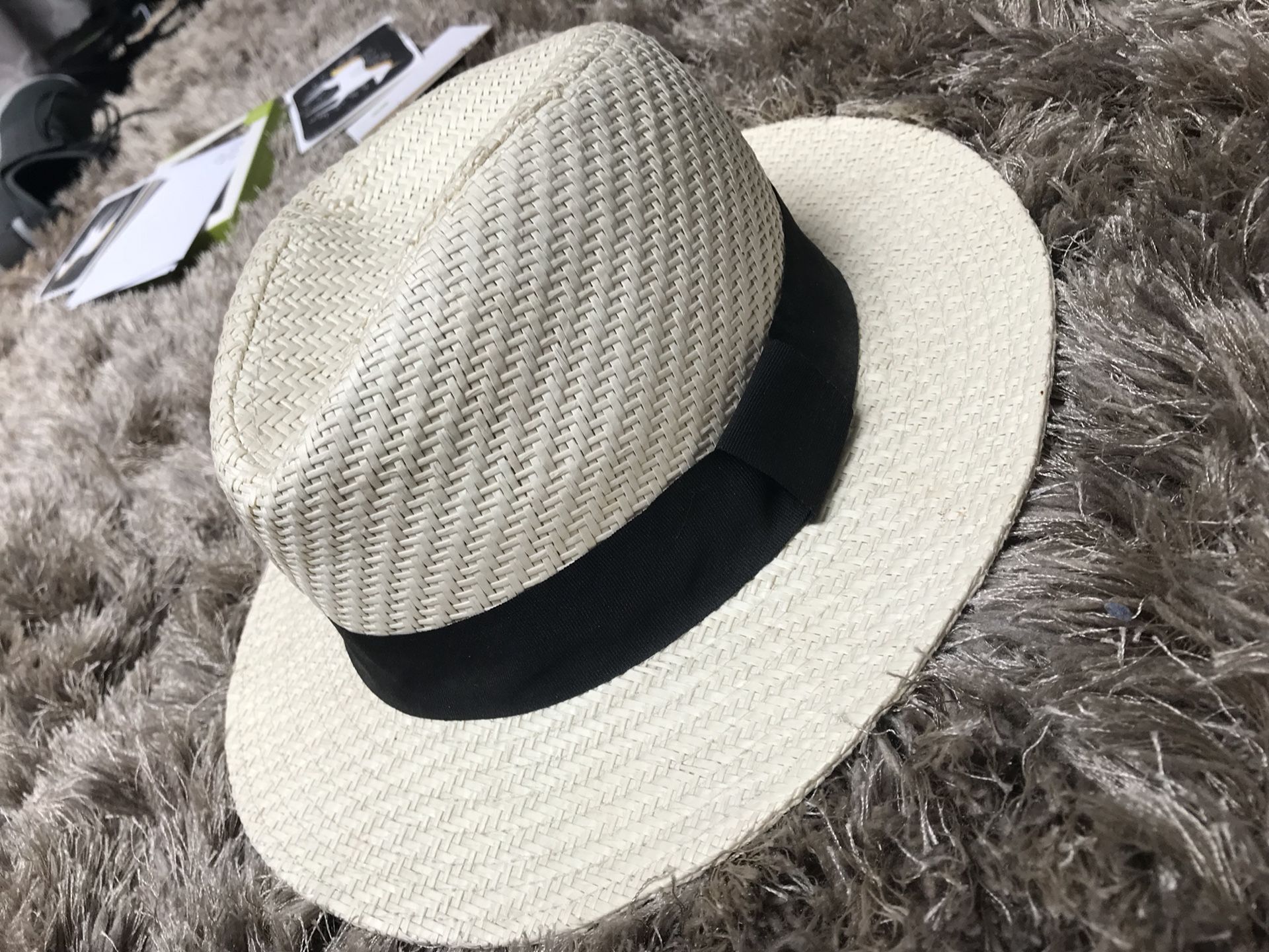 BRAND NEW Straw Fedora Hat by Nicole Marciano