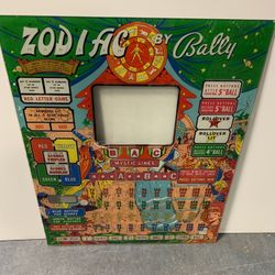 Bally ZODIAC Bingo Backglass USED 1966 (others available)