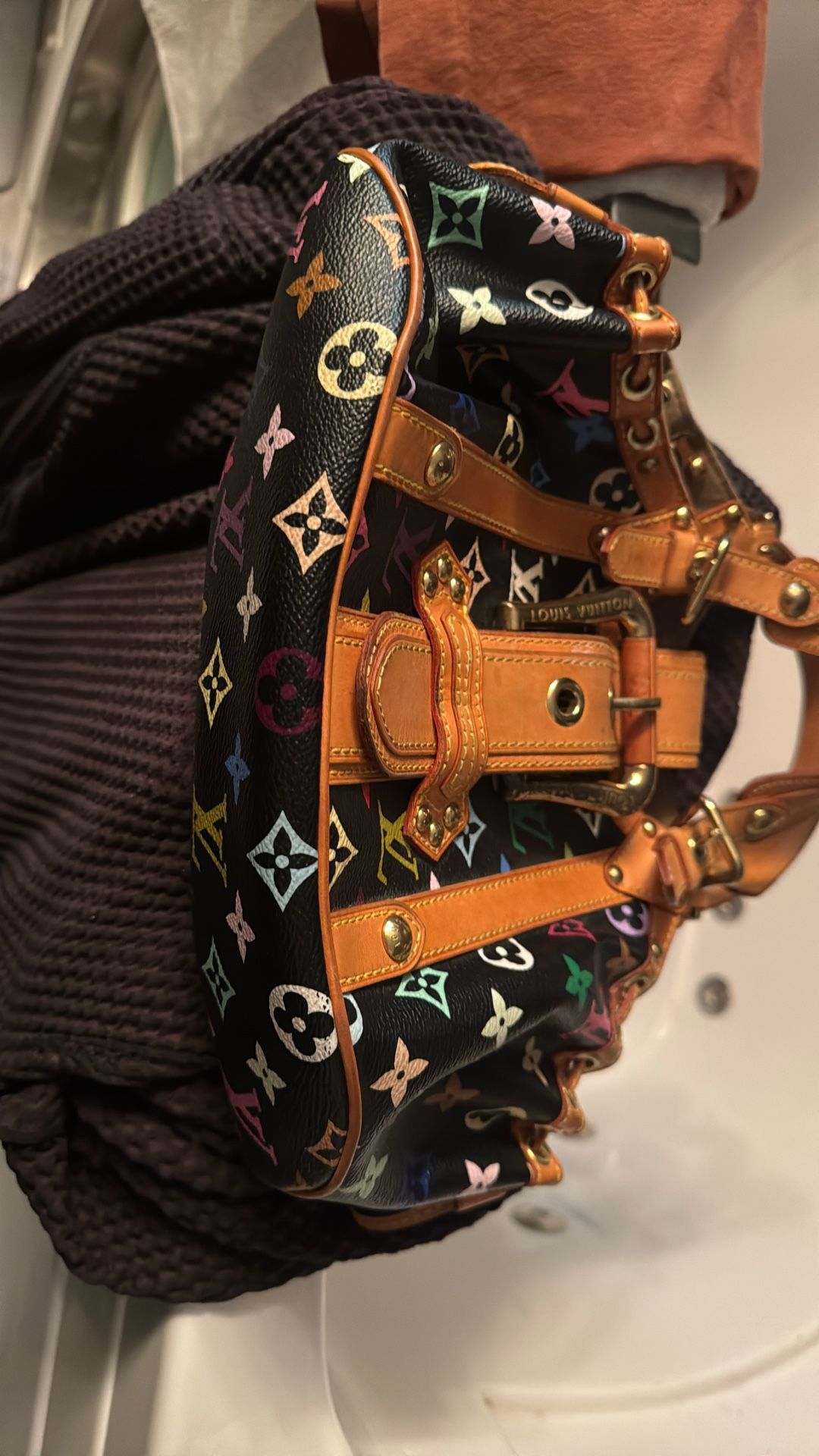 Louis Vuitton Theda Multi Color Handbag