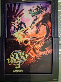 Huge 7ft tall Super Troopers movie board