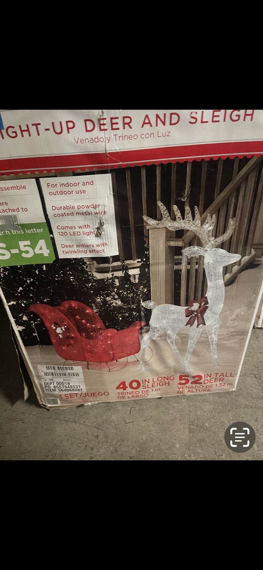 Rudolph, the rednosed reindeer in good condition all lights work in box seal