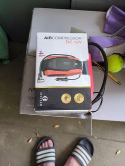 Air Compressor For Auto Tires, Bicycle Tires And Sports Equipment 