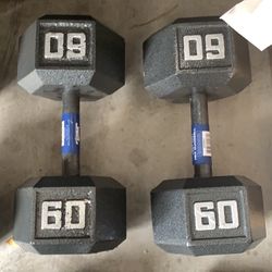 Dumbbells 60lbs 