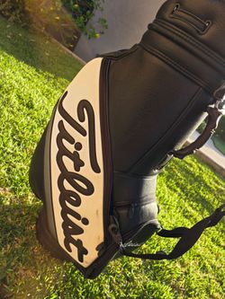 Titleist Tour Staff Bag Vintage Real Leather