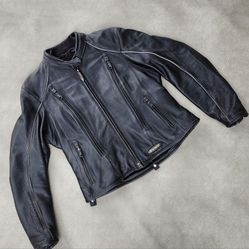 Women's Harley-Davidson FXRG Waterproof  Motorcycle Leather Jacket size Medium 