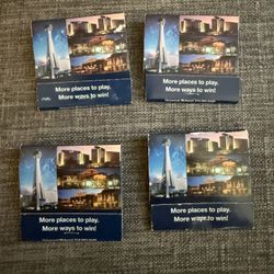 Lot of 4  Vintage Las Vegas Stratosphere Matchbooks *Unstruck*