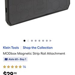 Klein Tools MODbox Magnetic Strip Rail Attachments (2 Available) – NEW