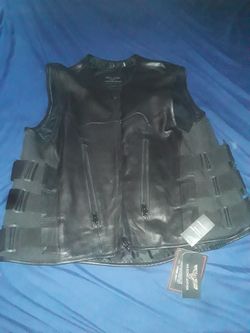 Wilson 100% leather vest