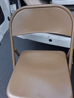 Folding all metal chairs (25)