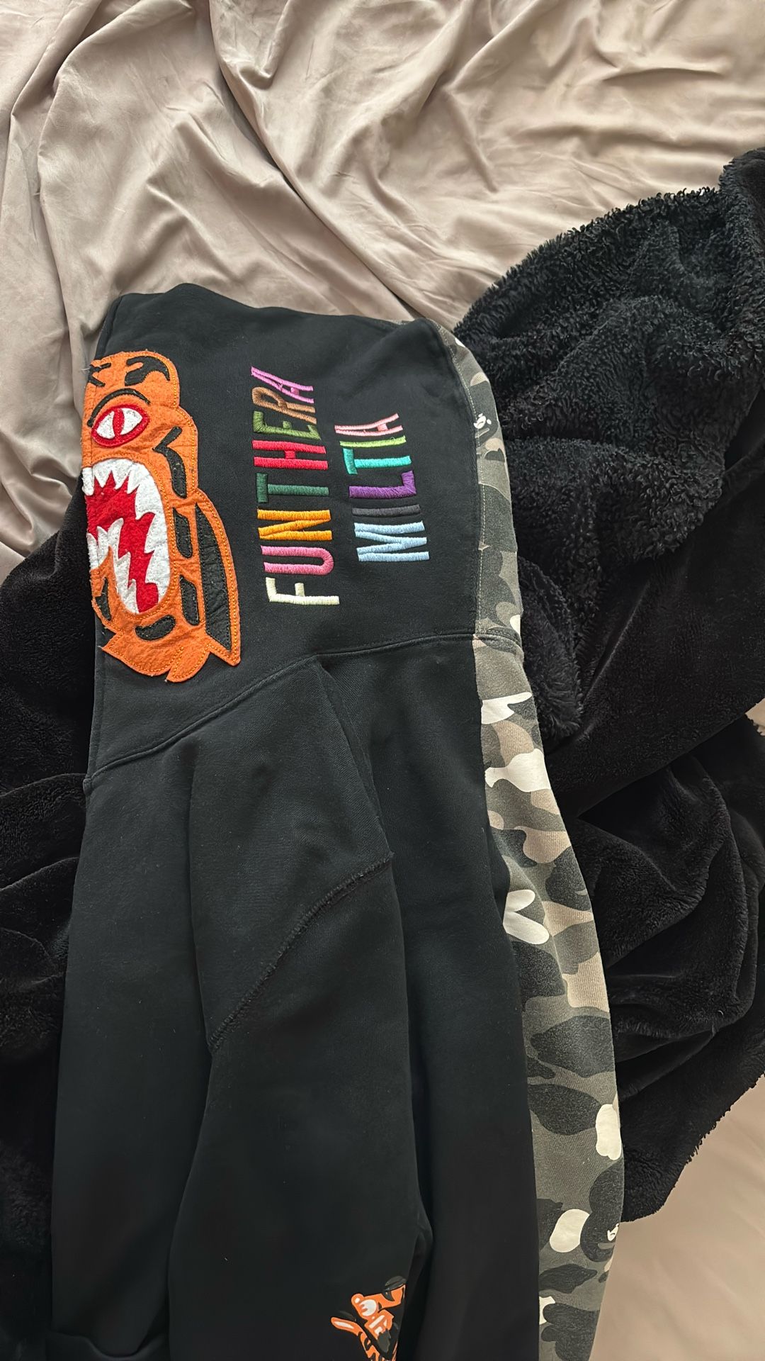 Bape Half And Half Glow In The Dark Hoodie
