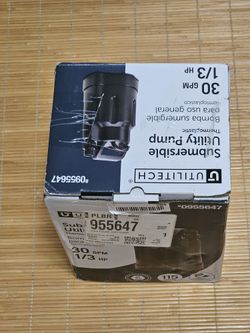 Utility water submersible pump