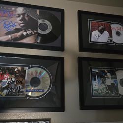 Too Short Kendrick Lamar Eazy E And Mack 10 Autographed Custom Framed Cds Guaranteed Authentic.
