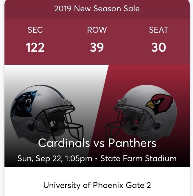 Carolina Panthers vs. AZ Cardinals