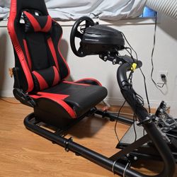 Sim Racing Cockpit With Seat