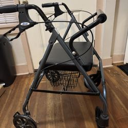 Drive Go-Lite Bariatric Rollator Blue