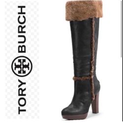 Tory Burch Sebastian High Heel Boot Size 8.5  in Box