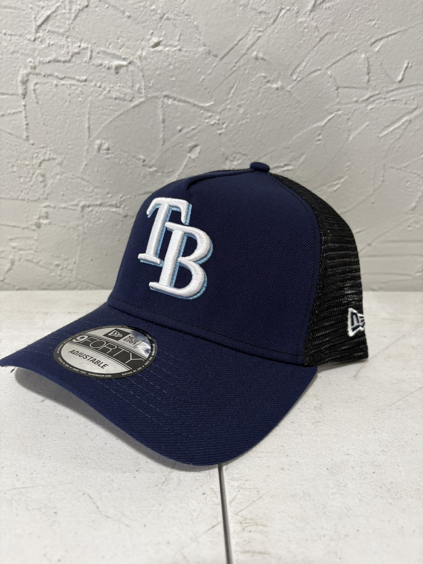 MLB New Era Tampa Bay Rays Dark Blue Trucker Style 9forty SnapBack Hats