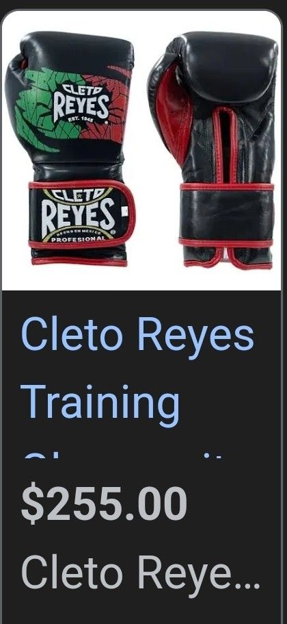 Cleto Reyes Boxing Gloves Mexican Flag
