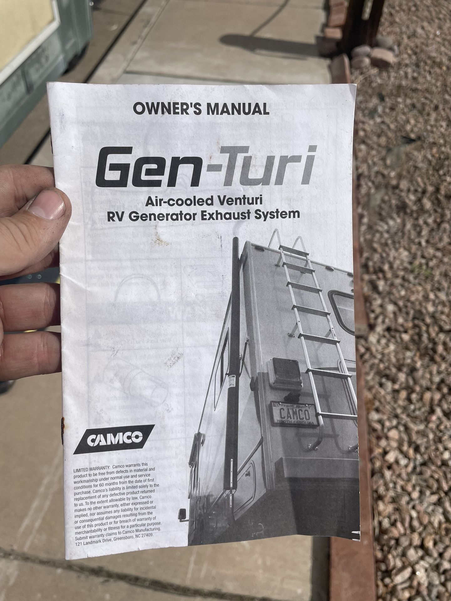 GENTURI GENERATOR EXHAUST VENTING SYSTEM For RV, MOTORHOME, CAMPING