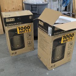 🎤 Behringer Eurolive B115D Powered Speakers (Pair) + Proline Stands – $500