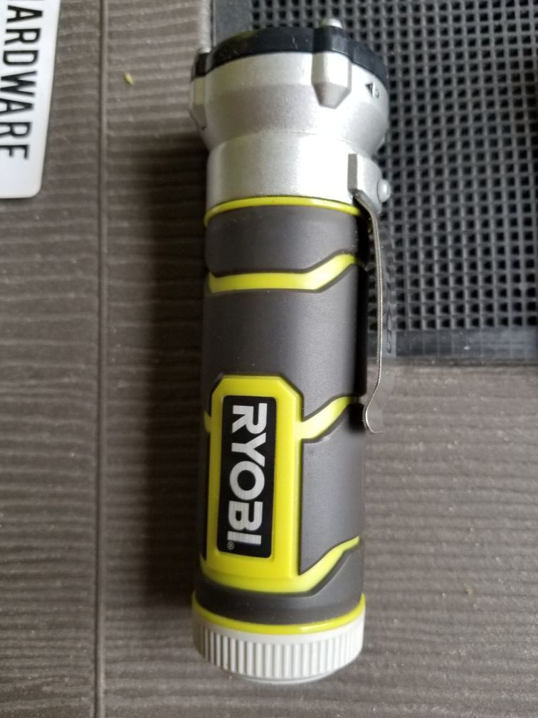 Ryobi Tek4 Screwdriver, LED flashlight, and Hi Beam flashlight for Sale