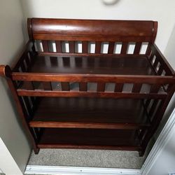 Wooden Baby Changing Table