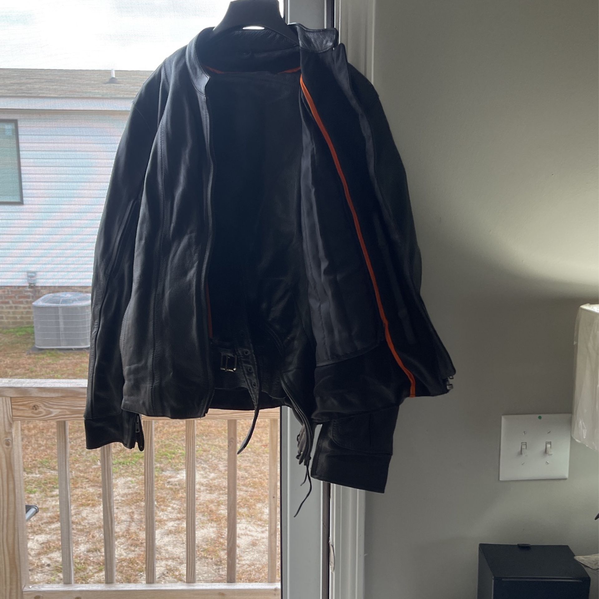 Motorcycle Jacket and Chaps Combo